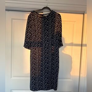 Boden Polka Dot Matte Silk Dress